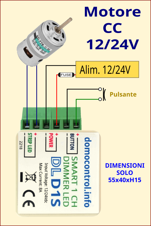 DLD1S - Schema comando motore in continua