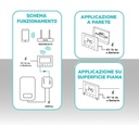 Cronotermostato digitale wi-fi con ricevitore RF controllo da remoto wireless Homcloud