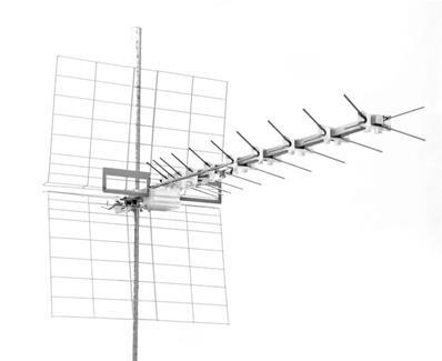 Antenna UHF 5G Ready  banda IV-V con connettore F filtro LTE700 5G canali 21-48 modello Emme Esse LxLINE 44LX45G