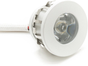 Mini Faretto orientabile Bianco ad incasso LED ad alta potenza 1W 80 lumen 3000K - 230Vac - IP20