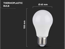 Lampadina LED Chip Samsung E27 9W A+ A58 Luce caldsa 3000K - 806 LUMEN