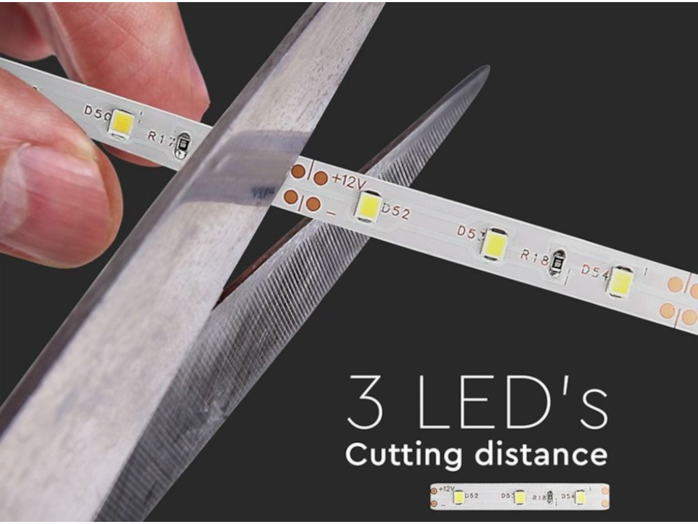 LED Strip SMD3528 - 60LEDs 3000K Non-waterproof - Rolla da 5 metri - Lumen: 400/m