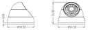 Telecamera Dome AHD 1280x720px - DimensioniSensore 1/4" CMOS OV 3.6mm IR 20M con DNR