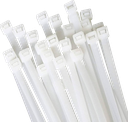 Fascetta per cablaggi in Nylon Resistente - 200 x 4.6mm - Colore Bianco Trasparente - Confezione 100pz