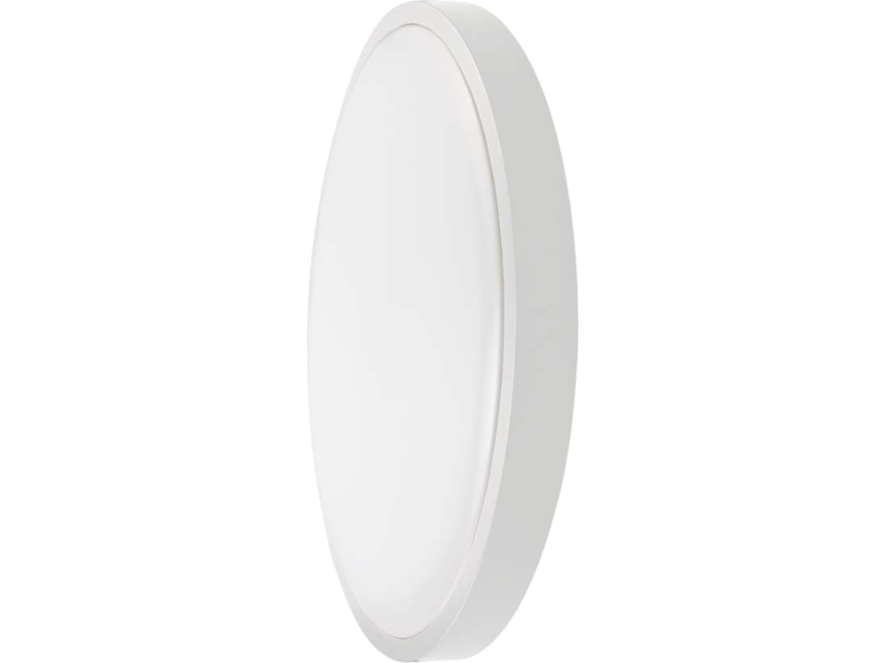 Plafoniera LED Rotonda 24W con Cornice Bianca - Luce naturale 4000K - 2500 Lumen - Protezione IP44