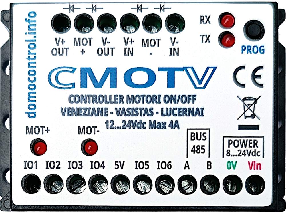 Centralina controllo MOTORI 24Vdc 4A max per Veneziane - Vasistas e Lucernai