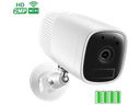 Telecamera Bianca a Batteria WiFi - Audio/Video - Visione 110 gradi - Risoluzione 2MPX - IR 10m. - Slot per TF Card