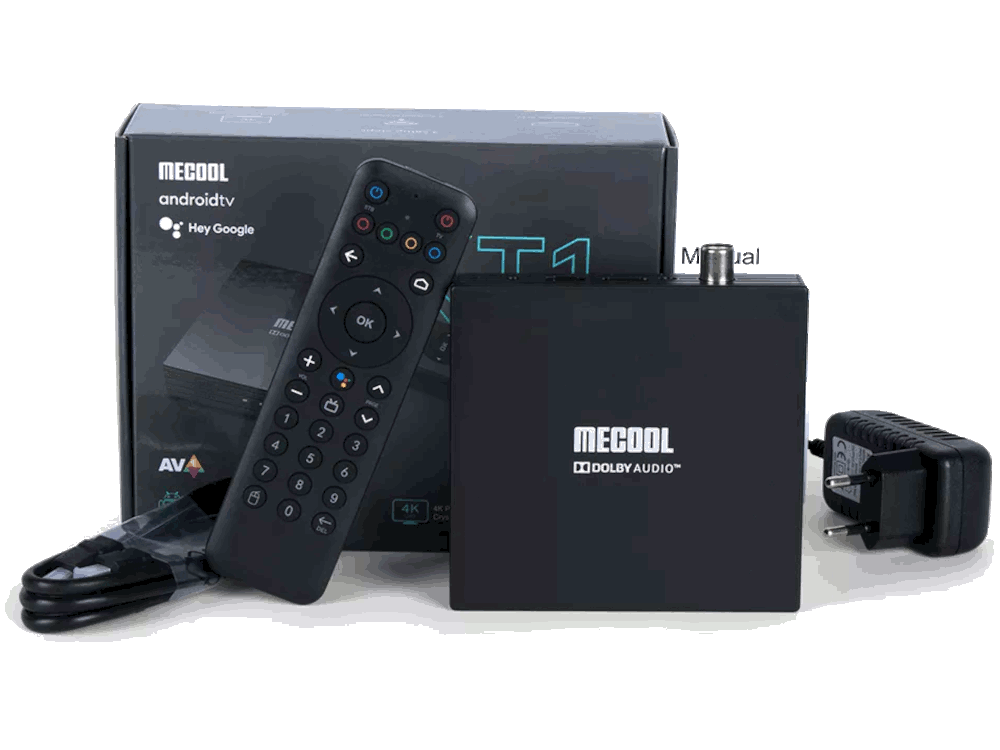 KT1 - Decoder TV H.265 + Android Box CERTIFICATO GOOGLE - CHROMECAST INTEGRATO - Android 10 - 2GB RAM - 16GB FLASH