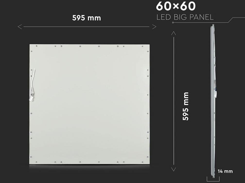 Pannello LED 60 x 60cm 45W 3600 lumen - Luce calda 3000K - Driver incluso