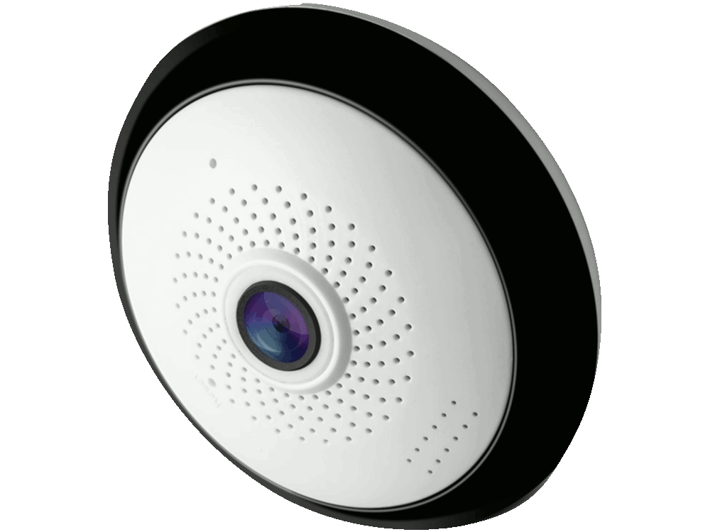 Telecamere WiFi - Audio/Video - Visione 360° Risoluzione 3MPX - IR 5m. - Slot per TF Card - OnVif