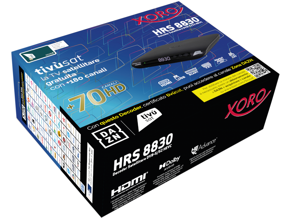 Xoro HRS 8830 HD – Il decoder satellitare che unisce qualità e innovazione