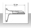 Staffa da muro in alluminio per Telecamere Dome Fisse