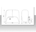 Motore per cancelli scorrevoli 700 kg. KIT SUN 24 Vdc con luci