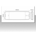 Lampada emergenza LED 105 lumen configurabile SA/SE protezione IP40 con pittogrammi inclusi