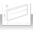 Lampada emergenza LED configurabile SA/SE IP65 con pittogrammi inclusi 500Lm