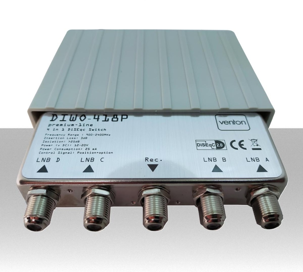 Switch DiSEqC  4x1  venton serie professionale 900- 2400 MHz
