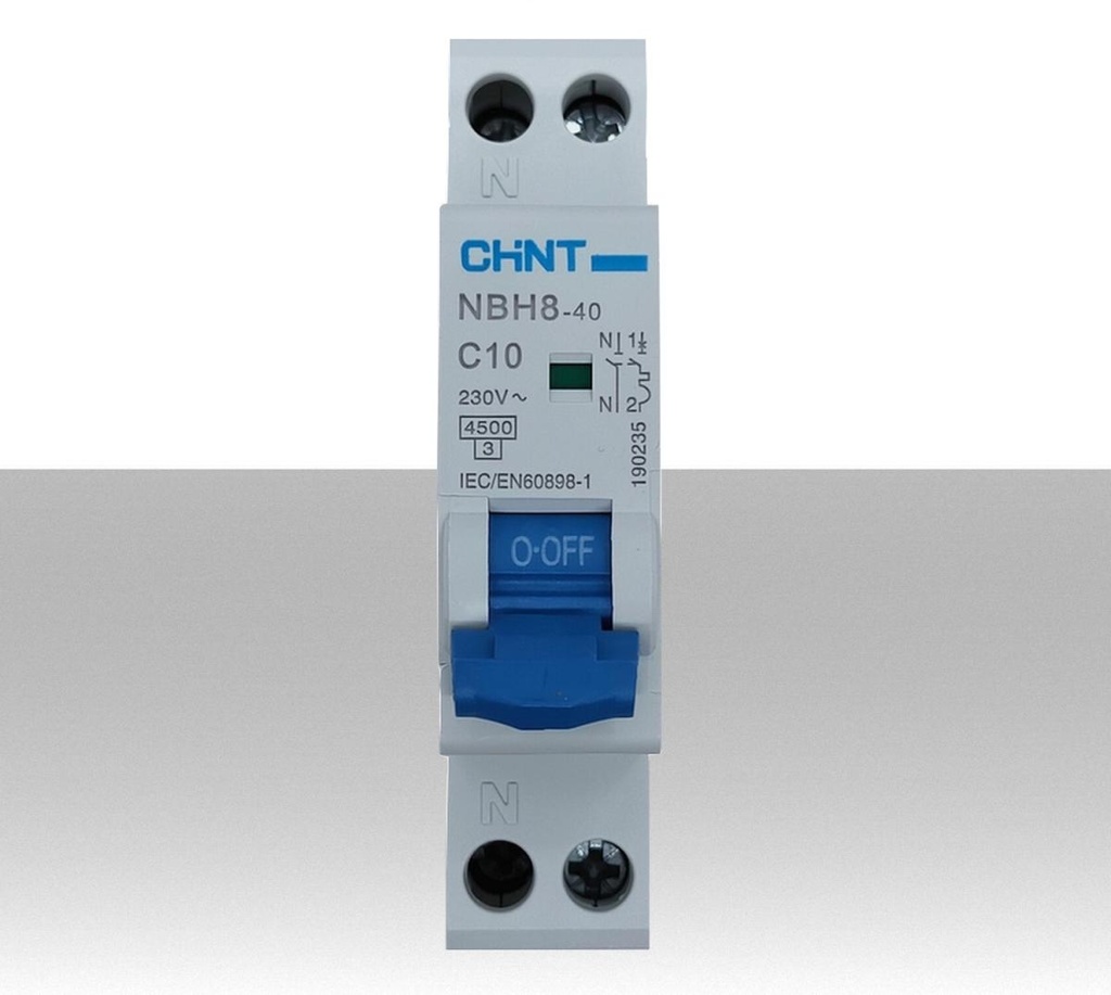 Interruttore magnetotermico 10A compatto 1 modulo CHINT