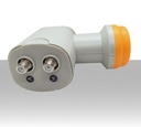 Lnb Wideband 2 uscite H-V 10.41GHz Mira per multiswitch illuminatore wide band per parabola satellitare offset 