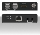 Extender HDMI su rete LAN 100 metri 1080p CAT.5e/6 PoE con USB 4 PORTE trasmettitore device remoti