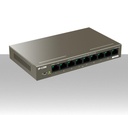 Switch Ethernet PoE Gigabit Lan 8 porte PoE modello IP-COM