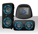 Cassa bluetooth portatile potente 300W doppio woofer led multicolore con usb MP3