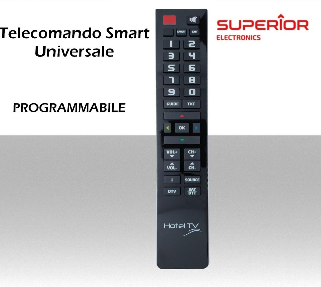 Telecomando TV universale HOTEL semplificato riprogrammabile da PC