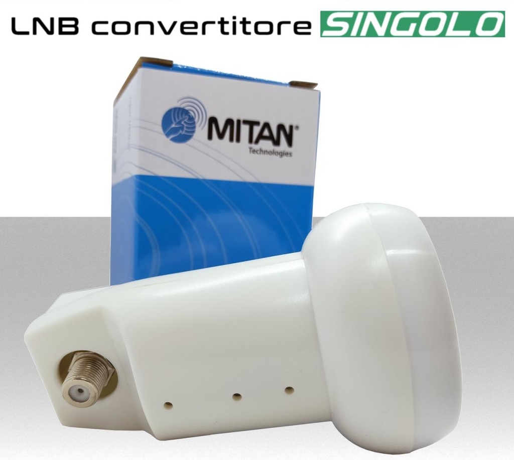 Lnb 1 uscita universale legacy illuminatore singolo per parabola satellitare offset universale MITAN SLA00