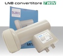 Lnb 2 uscite universali legacy illuminatore TWIN per parabola satellitare offset universale MITAN SLB01