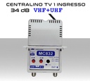 Centralino antenna TV da interno 1 ingresso BIII-UHF 34dB serie Elar MC832