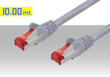 Cavo ethernet Patch CAT.6 S/FTP doppia schermatura da 10 metri