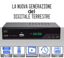 Decoder TV dvb t2  Full HD GOSAT GS240T2 con funzione mediaplayer e telecomando universale 2 in 1 risoluzione video Full HD