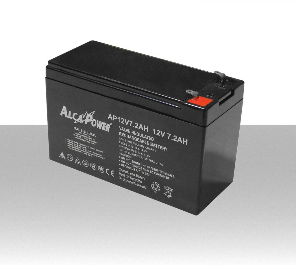 Batteria al piombo ricaricabile ermetica 12V 7.2Ah  Alcapower