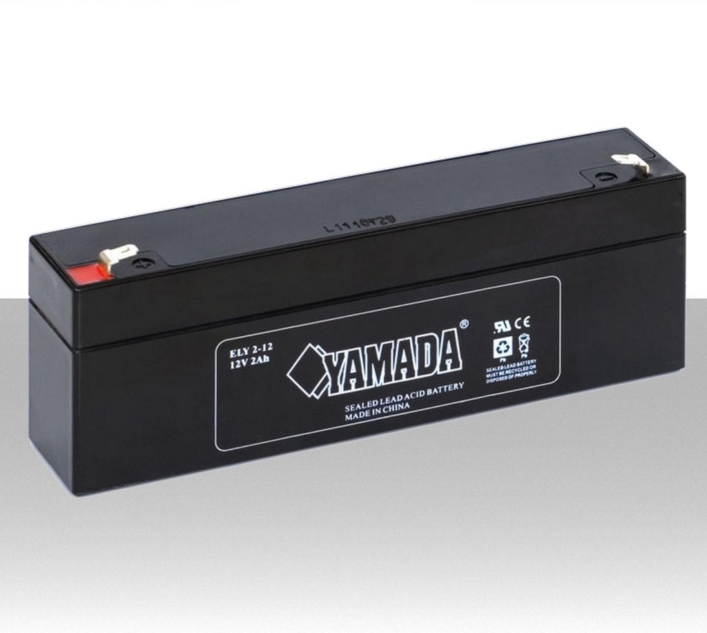 Batteria al piombo ricaricabile ermetica 12V  2 Ah Yamada