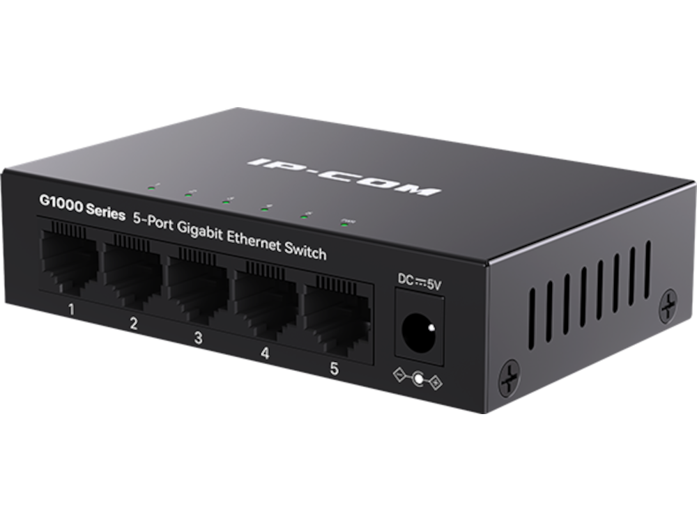 Switch 5 porte Gigabit IP-COM