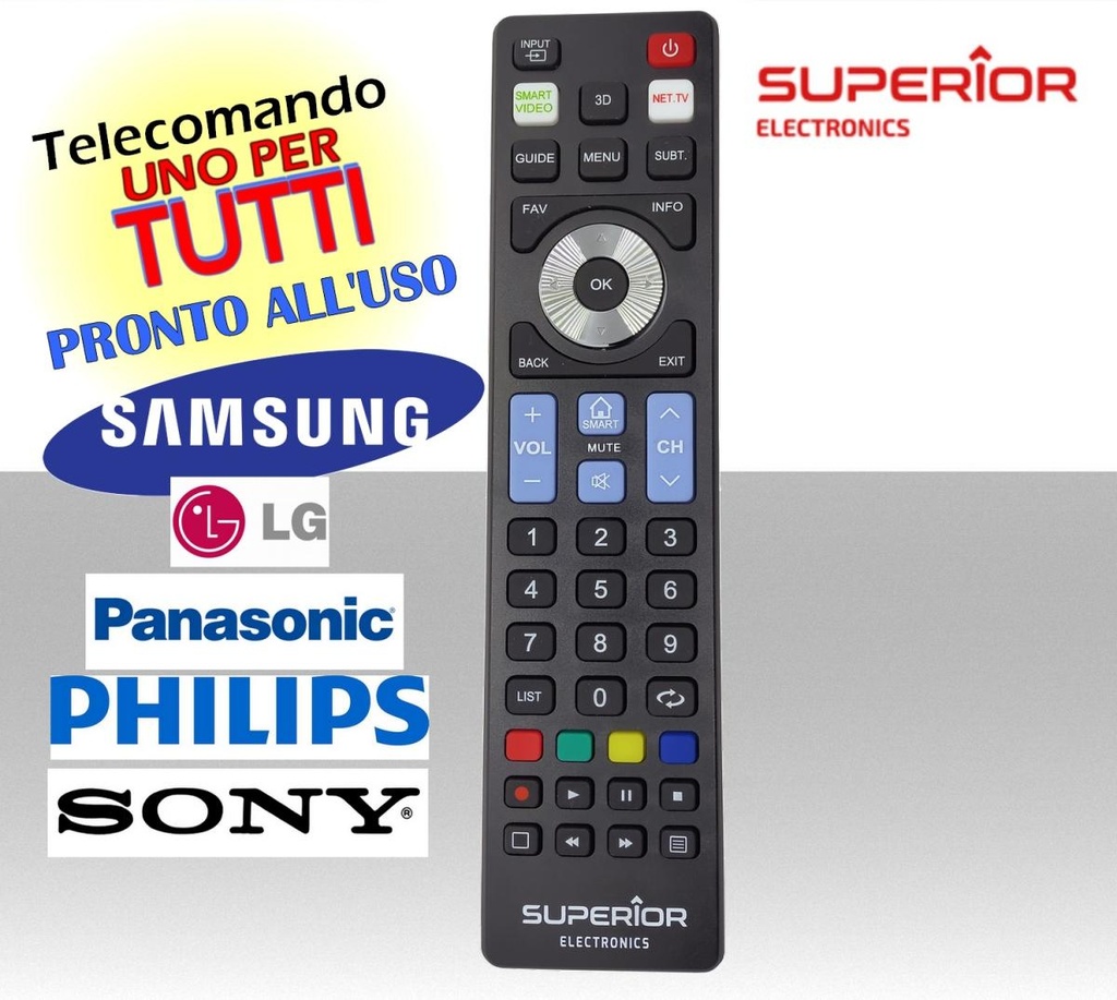 Telecomando universale per TV LG Samsung Sony Philips e Panasonic