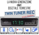 Decoder TV dvb t2  Full HD Digiquest Twin tuner REC con funzione mediaplayer e telecomando universale 2 in 1 risoluzione video Full HD 