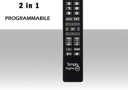 Telecomando universale programmabile per TV-Decoder semplificato SUPTPB015