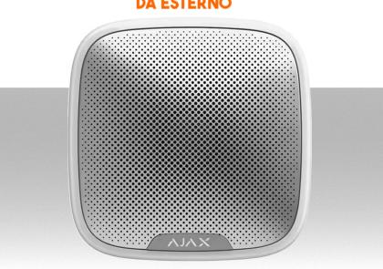 Sirena allarme wireless da esterno senza fili Ajax StreetSiren