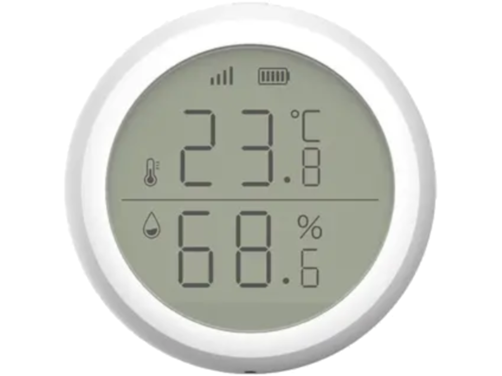 TUYA - Misuratore della Temperatura e Umidità con Display LCD - ZigBee - Alimentazione 2x AAA