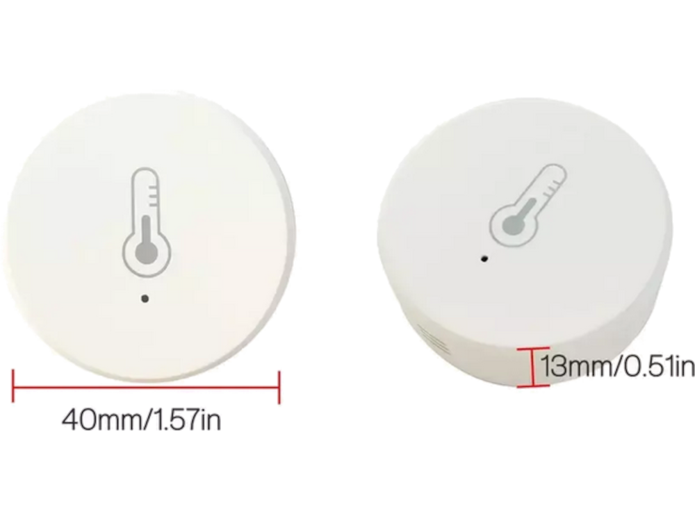 TUYA - Sensore di Temperatura e Umidità - ZigBee - Alimentazione 1x CR2045