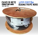 Cavo Ethernet LAN CAT 5e UTP conduttore in RAME guaina FR/PE matassa 305 metri MicroTek