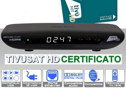 Decoder tivusat HD con scheda inclusa XORO HRS 8830 compatibile DAZN