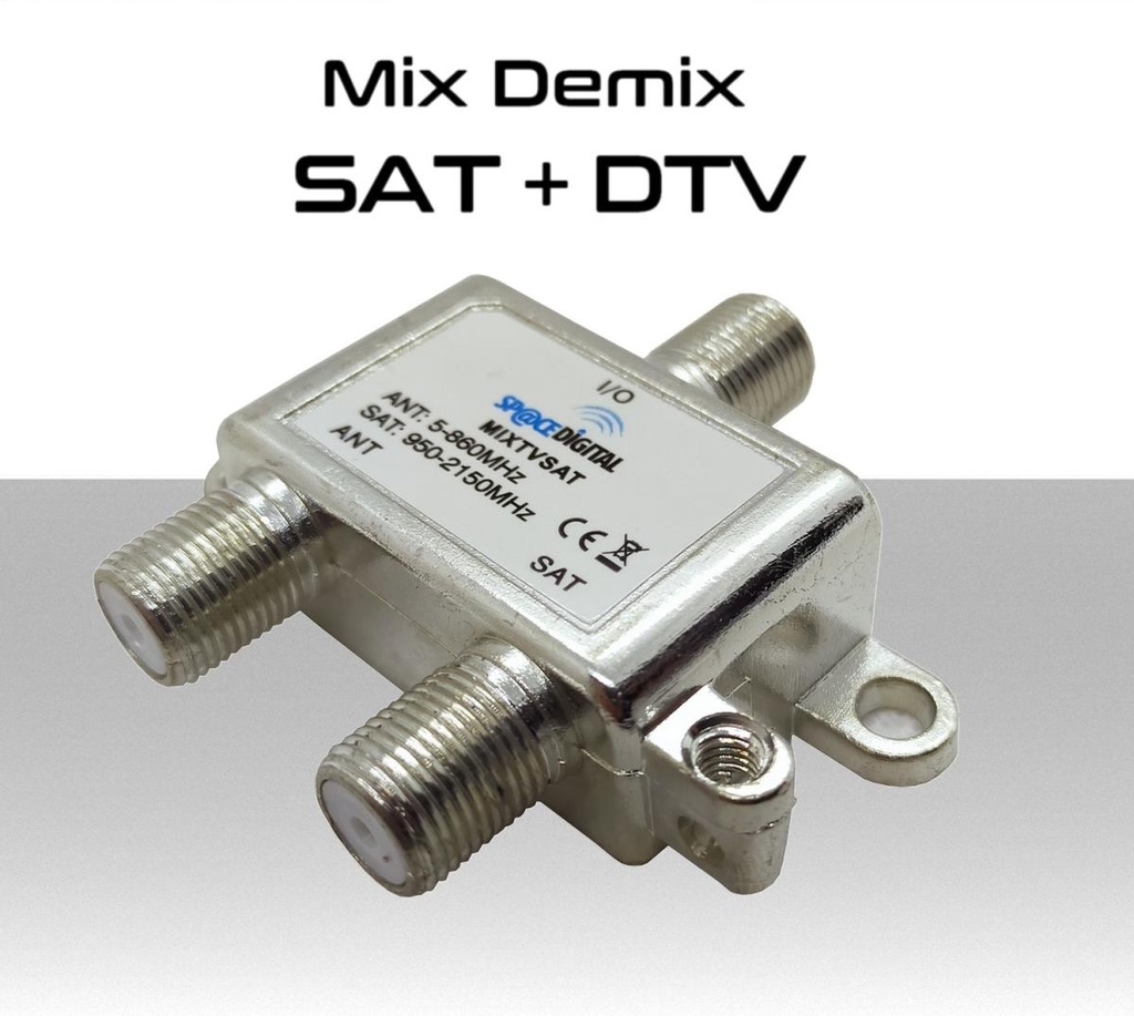 Miscelatore TV SAT demiscelatore  MIX DEMIX per segnale digitale Terrestre e Satellitare