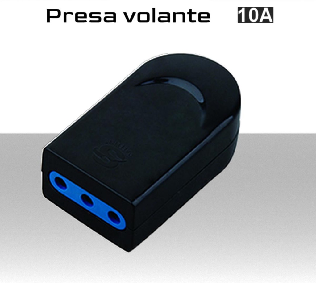 Presa volante nera standard italiana 10A