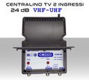 Centralino antenna TV da interno 2 ingressi BIII-UHF 24dB serie Elar CM2223