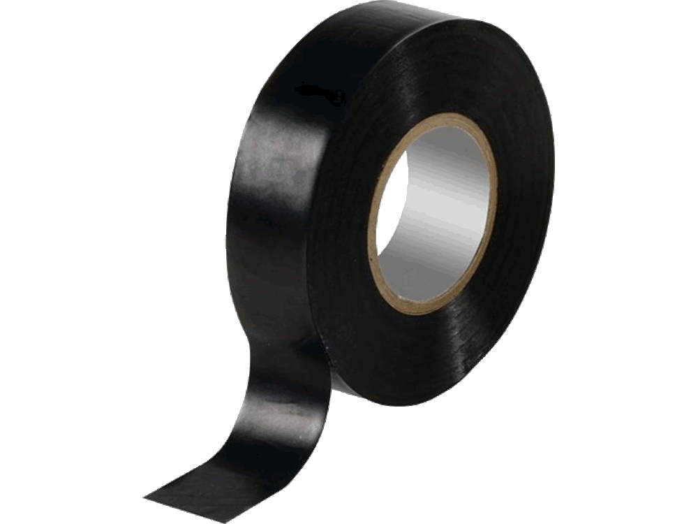 Rotolo nastro isolante PVC NERO 15mm 10 metri