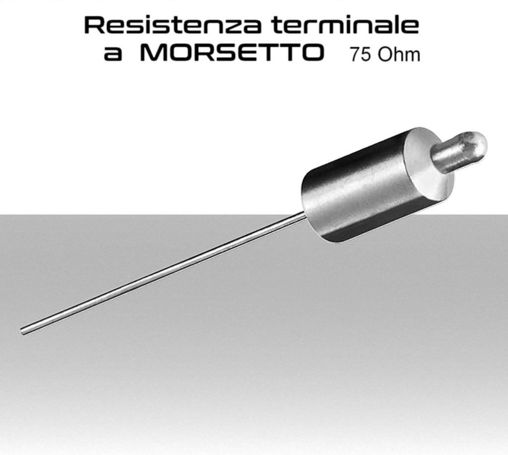 Resistenza di chiusura  75 Ohm per connessioni a morsetto 