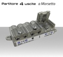 Partitore tv 4 uscite a morsetto per SAT/DTT Telewire 6304