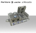 Partitore tv 3 uscite a morsetto per SAT/DTT Telewire 6303