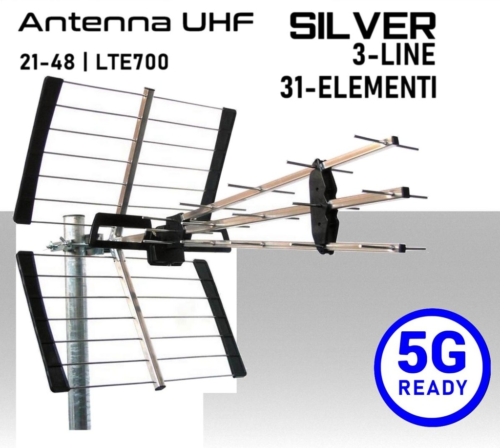 Antenna UHF 5G Ready 3-Line 31 Elementi Emme Esse